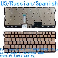 US Russian Spanish Backlit Keyboard For Lenovo xiaoxin Air 12 YOGA 900S-12isk Air12 yoga 4 YOGA900S YOGA 900S-12 AIR12 AIR 12