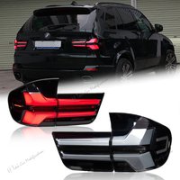 Para tylnych lamp LED do BMW X5 E70 2007-2013, tylne światła, światła przeciwmgielne, dynamiczne kierunkowskazy, komplety tylnych lamp samochodowych