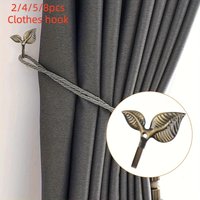 2/4/5/8 Pcs Heavy-duty zinc alloy hooks , sturdy & stylish wall hooks for clothes, towels, bathrobes, bags and keys.