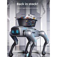 2026 New Ai Intelligent Smart Robot Dog Remote Control Toy Programmable With Loading Basket For Boys Birthday Festival Gift