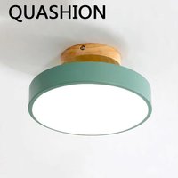Lampy sufitowe LED Nordic Macaron kolorowa lampa sufitowa nowy wystrój domu Luminaria do sypialni przedpokój oświetlenie wewnętrzne alejek połysk