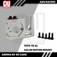 ADU RACING 7075-T6 SLIDING MOTOR MOUNT WITH 42mm 49mm 56mm motor FOR ARRMA 6S 1/8 AND 1/7 RC CARS V6