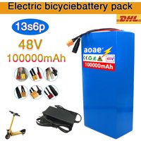 🔥48V 100Ah 13s6p Lithium Battery Pack 48v 100Ah 250W-2000W Citycoco Motorized Scooter Batteries Built in 50A BMS👍
