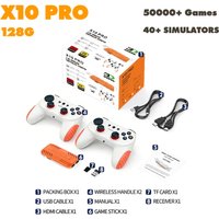 X10 PRO Wireless Game Stick Retro Gaming Console 128G 50,000+ Games Support 40+ Classic Emulators For PS1/PSP 4K HDMI Kid Gifts