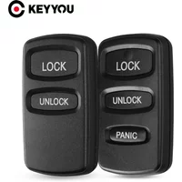 KEYYOU Remote Control Key Shell 2 / 3 Button For Mitsubishi Montero 1998 1999 2000 2001 2002 2003 2004 - 2006 Key Fob Case