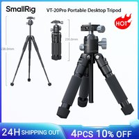 SmallRig VT-20 Pro Portable Desktop Tripod with Phone Clamp with Video Head for Photography Videography Live Streaming -5470