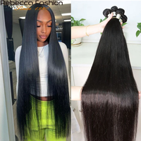Straight Human Hair Bundles 1/3/4 Pcs Hair Weaving Brazilian Remy Bundles Human Hair Bone Straight 100% Human Hair Extensions
