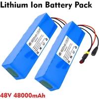 2025 New 48V 100Ah 128Ah 2000W 13S3P DC-XT60-T Lithium Ion Battery Pack Suitable for 48V motors with BMS + 54.6V Charger