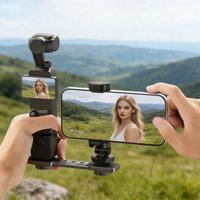 Phone Holder Fixed Bracket for Dji Osmo Pocket 3 Expansion Accessories Portable Swivel Phone Clip with 1/4Inch Screw & Cold Shoe