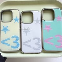 Korean Ins Cute Polka Dots Stars Phone Case for iPhone 17 16 15 14 13 12 11 Air Pro Max Plus Luxury Clear Soft Back Cover