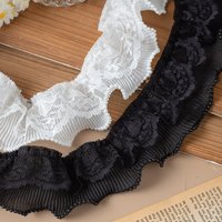 2meters Beaded Lace Fabric For Party Dress 5cm Wide Needlework Sewing Accessories Clothing Diy Crafts Supplies Decor Ribbons