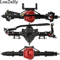 Metal Alloy Front Middle Rear Straight Axle wi/ Servo Base for 1/10 RC Rock Crawler Car Axial SCX10 RC 4WD 6x6 8x8 Upgrade Parts