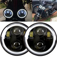 Motorrad-Scheinwerfer 5,75 Zoll Lampe mit Halo für Triumph Rocket III 3 & Speed Triple & Street Triple & Thunder 5 3/4 Zoll