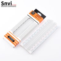 Snvi 830 Points Breadboard MB-102 Solderless Bread Board Large PCB 165x56mm for Arduino ESP32 Raspberry Pi DIY Protoboard