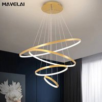 Modern Led Chandeliers Villa Living Bedroom restaurant Wrought Iron Ceiling Chandelier Home Indoor Lighting Decor Pendant Lights