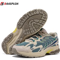 Baasploa Men Running Shoes Casual Sneakers Mesh Breathable Sport Shoes for Men Tenis Lightweight Walking Sneakers Non-Slip