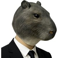 Animal Capybara Mask Cosplay Cute Hydrochoerus Hydrochaeris Latex Helmet Carnival Halloween Dress Up Party Costmes Props Gifts