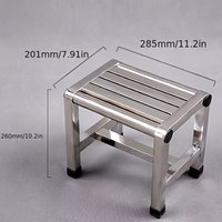 Multi-functional Stainless Steel Camping Stool Waterproof Anti-slip Durable for Indoor Outdoor Use