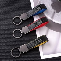 New Metal Carbon Fiber Car Logo Keychain Man Women Luxury Keyring Pendant For BMW M Power Performance M3 M5 X1 X3 X5 X6 E46 E39