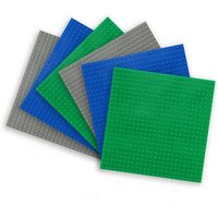 6pcs/set Base Plate 32*32 32*16 Dots Studs Classic Figures Building Blocks Plates Bricks Solid Color Baseplates Accessories