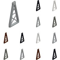 10PCS Assemble Particles Triangular Building Blocks Frame Wall Column Wallboard Parts DIY Bricks Compatible with 64449 64448