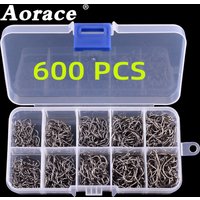 Aorace Fishing Hooks Set High Carbon Steel Sharp Durable Barbed Fishhook Rock Fishing Equipment Gear Tackle Accessories with box image 4