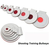 Shooting Training Bullseye Set Hanging Round Target Leather Material Slingshot Shooting Aiming Practice Target