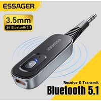 Essager 2 in 1 Wireless Bluetooth 5.1 Receiver Transmitter 3.5mm Jack For Car Music Audio AUX Multiple Protocols Headphone