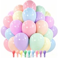 Pastel Balloons 5/10 Inch Pastel Rainbow Latex Balloons for Baby Shower Gender Reveal Engagement Bachelorette Easter Bridal Show