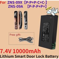 7.4V 10000mAh Full-automatic Smart Fingerprint Lock Lithium Battery for ZNS-09X【P-P+P-C+C-】ZNS-09A【P-P-P+P+】