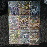 9Pcs Anime PTCG Collection Card PRE EN UMBREON ex Sv8 Eevee Umbreon Sylveon Leafeon Vaporeon Trading Hobby Collectible Card Gift