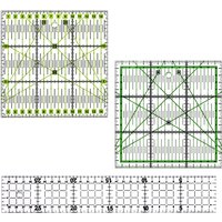 DIY Sewing Patchwork Tool Square Patchwork Ruler Sewing Ruler Clothing Cutting Anti-Skid Function Ruler Sewing Tool