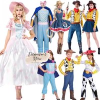 Cosplay Story Woody Costume Sets Cowboy Christmas Dress Unisex Sheriff's Halloween Carnival Dress Up Party Toy Stage Performance