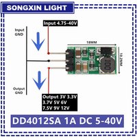 New DD4012SA 1A DC 5-40V to 3V 3.3V 3.7V 5V 6V 7.5V 9V 12V Regulator DC-DC Step-Down Buck Converter Module Board