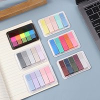 With BoxPET Cute Creative Fluorescent Memo Notes Classification Index Stickers Transparent Instructions Stickers Paper N Times