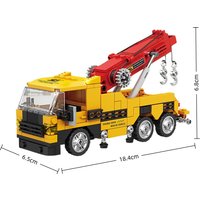 City Engineering Construction Set Tractor Excavator Loader Mining Truck Assistance Vehicle Building Blocks Collectible Gift Idea