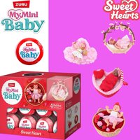 ZURU My Mini Baby Sweet Hearts Mystery Capsule surprise Baby Doll Toy with Accessories Collectible by Valentine's Day gift