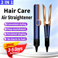 SenCiciMen 2 EN 1 Lisseur et Sèche-Cheveux de Haute Qualité à Ions Négatifs, Peut Être Utilisé pour les Perruques, N'Endommage Pas les Cheveux, Outils de Coiffage à Chaud pour Moins de Frisottis,