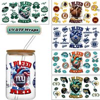 Rugby Enthusiast Sticker 16oz UV DTF 3D Sticker Decals Waterproof Wraps Glass Can Cups Creative Craft DIY Sports Lover Gift