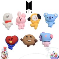 2026 Cartoon Cute BT21 Koya RJ Shooky Man Tata Chimmy Cooky DIY Shoe Buckle Three-dimensional Shoe Flower Decoration Detachable
