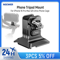NEEWER Phone Tripod Mount with Arca Base, 1/4" Threads, Quick Release Clamp For iPhone 16 Pro Max S25 Ultra Phone Cage