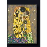 1954PCS The Kiss Of Klimt MOC Classic Painting 3D Model Education Model Building Diy Blocks Birthday Toys Gift