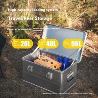 MOUNTAINHIKER 20L 30 48L 50L 80L 96L Camping Picnic Travel Box Accessories Storage Bag Hiking Aluminum Alloy Large Capacity Box