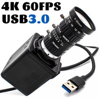 Industrial 4K 60FPS USB3.0 Camera IMX678 CMOS Metal Box With 10X Zoom Varifocal Lens Plug Play For Live Video Teaching Meeting