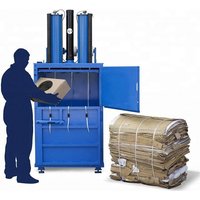 Cardboard Box Scrap Metal Paper Baler Waste Carton Bale Press Machine