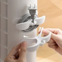 Cord Organizer Holder Clips Wire Management For Kitchen Appliances Adhesive Cable Wrap For Blender Air Fryer Washing Basket