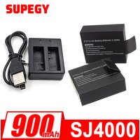 3.7V 900mAh Rechargable Li-ion Battery for SJ4000 SJ5000 SJ6000 WIFi SJCAM Sport Action Camera DV SJ Dedicated Battery