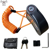 Motorcycle Bicycle Alarm Lock Scooter Bike Anti Theft Security Disc Brake Locks 110dB Loud Warning Reminder Rope Wheel Padlock