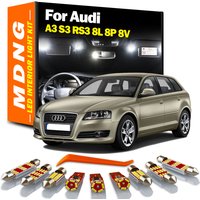 MDNG For Audi A3 S3 RS3 8L 8P 8V Vehicle Lamp LED Interior Dome Map Trunk Footwell Light Kit Car Led Bulbs Canbus No Error