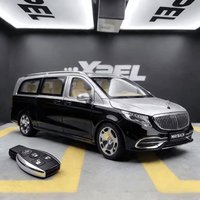 1:24 Maybach VITO VS680 MPV Model Samochodu z Kluczykiem, Metalowy Model Auta z Odlewu, Symulacja Dźwięku i Światła, Prezent dla Dzieci